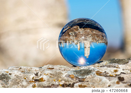 Upside down landscape of Pobiti Kamani Upside down landscape of Pobiti Kamani 47260668