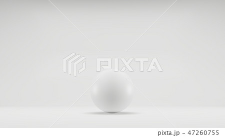 Sphere in a white photo studio Sphere in a white photo studio 47260755