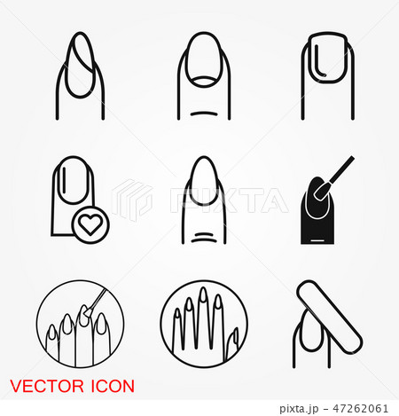 Nail icon logo, illustration, vector sign symbol for design Nail icon logo, illustration, vector sign symbol for design 47262061