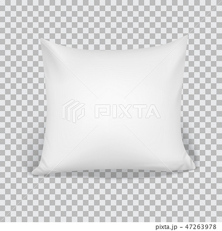 White Pillow. Elements Of Bedroom, Home, Hotel Decor. 47263978