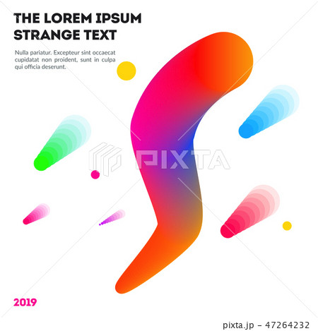 Abstract design of colourful vector elements for modern background with soft waves for business 47264232