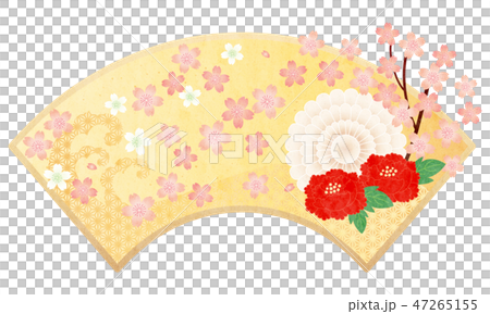 Cut material-Japanese pattern flower, cherry, fan 5 tech Cut material-Japanese pattern flower, cherry, fan 5 tech 47265155