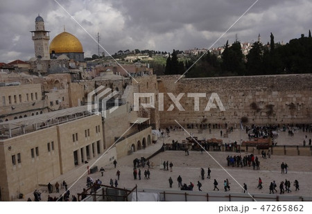 嘆きの壁と岩のドーム　イスラエル、エルサレム 47265862