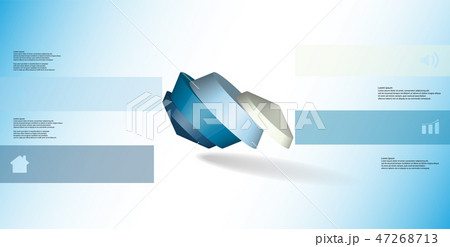 3D illustration infographic template  47268713