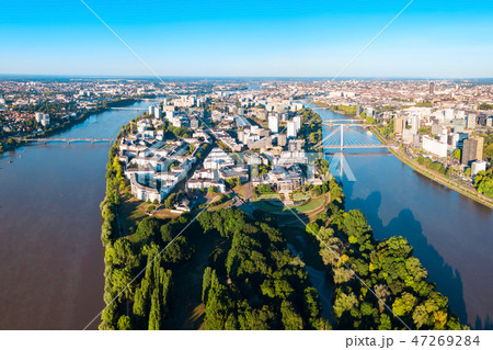 Nantes aerial panoramic view, France Nantes aerial panoramic view, France 47269284
