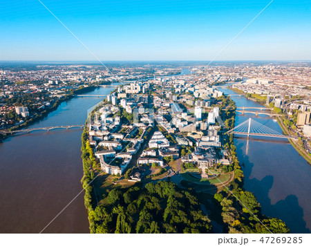 Nantes aerial panoramic view, France Nantes aerial panoramic view, France 47269285
