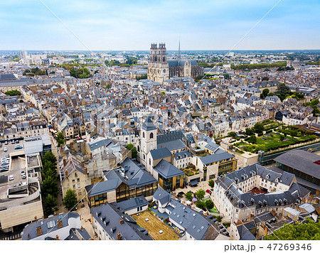 Orleans aerial panoramic view, France 47269346