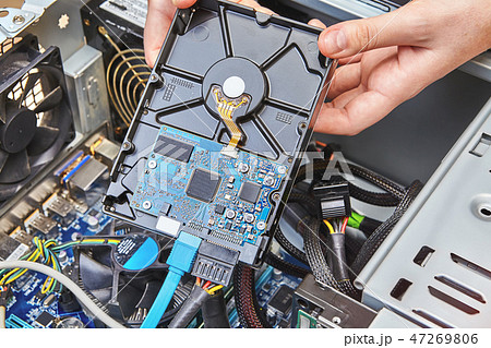 Replacement of HDD of computer system unit. 47269806