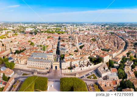 Montpellier aerial panoramic view, France Montpellier aerial panoramic view, France 47270095