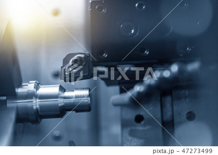 The CNC lathe or turning machine . 47273499