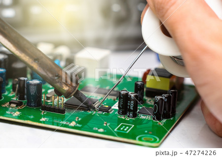 Close up of Microelectronics Engineering. 47274226