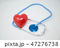 red heart and stethoscope 47276738