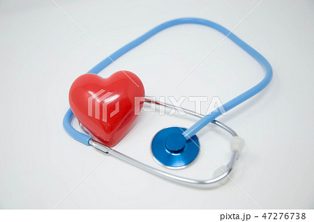 red heart and stethoscope 47276738