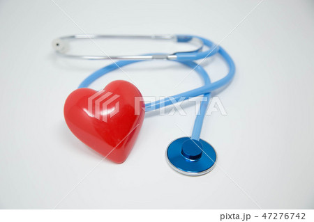 red heart and stethoscope 47276742