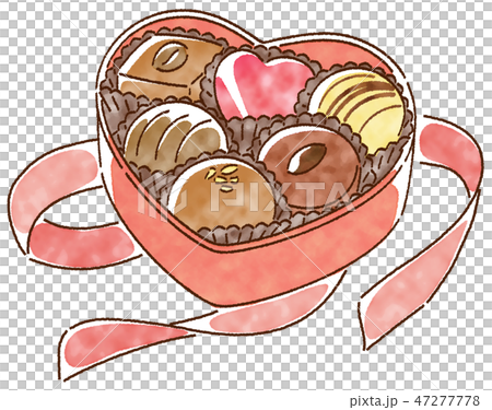 バレンタインデー チョコレート ギフト 水彩 バレンタインデー チョコレート ギフト 水彩 47277778