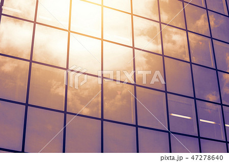 low angle view of modern skyscrapers window low angle view of modern skyscrapers window 47278640