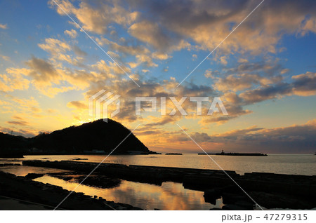 由良海岸 夕焼け 由良海岸 夕焼け 47279315
