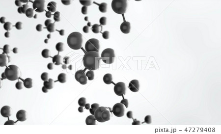 Molecules or atom on white background. Abstract structure in dig Molecules or atom on white background. Abstract structure in dig 47279408
