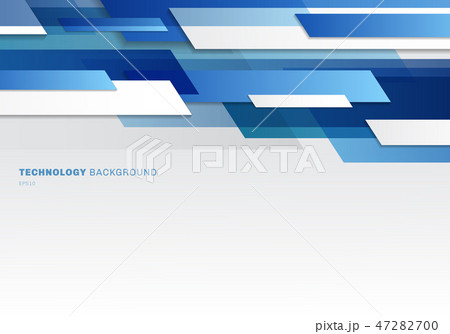 Abstract header blue and white geometric shapes 47282700