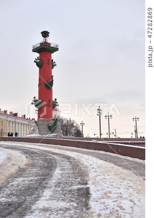 Rostral column in St.Petersburg. Rostral column in St.Petersburg. 47282869