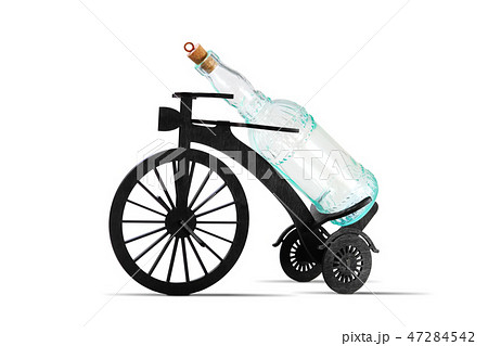 Wooden wine rack isolated on white 47284542