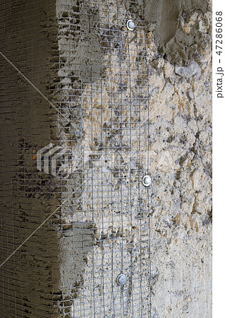 reinforcement concrete wall corner 47286068