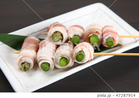 アスパラベーコンの材料 47287914