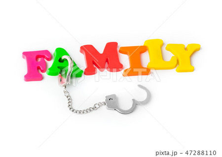 Family and handcuffs 47288110