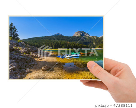 Hand and Black Lake image - Montenegro (my photo) 47288111