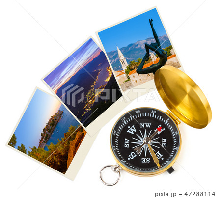 Montenegro travel images (my photos) and compass 47288114