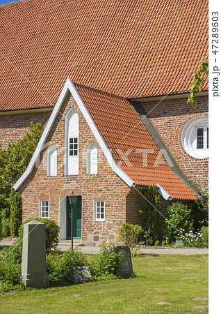 Facade of the church Saint Juergen in Grube Facade of the church Saint Juergen in Grube 47289603