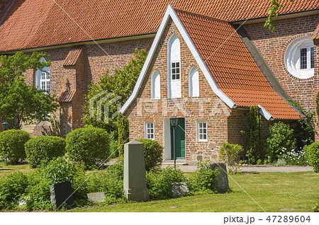 Facade of the church Saint Juergen in Grube Facade of the church Saint Juergen in Grube 47289604