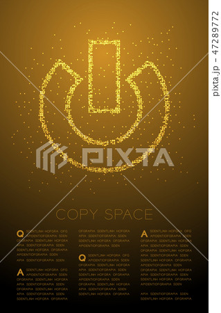 Abstract Geometric Bokeh circle pattern Power sign 47289772