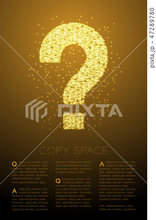 Abstract Shiny Bokeh star pattern Question mark 47289780