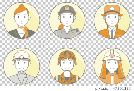 Person icon _ outline _ occupation _ uniform _ female 02 47291353