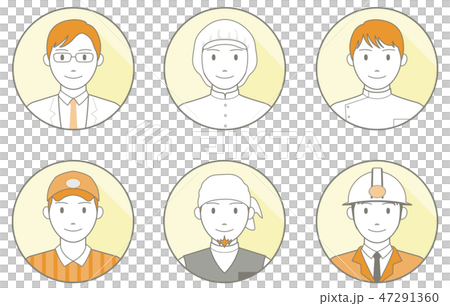 人物アイコン_輪郭線有_職業_男性04 47291360