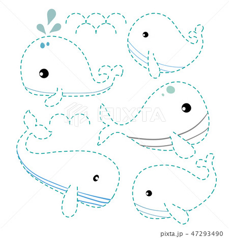 whale worksheet vector design 47293490