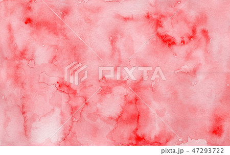 Hand painted bright red watercolor background 47293722