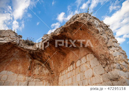Ruined citadel of Eze village, France 47295158