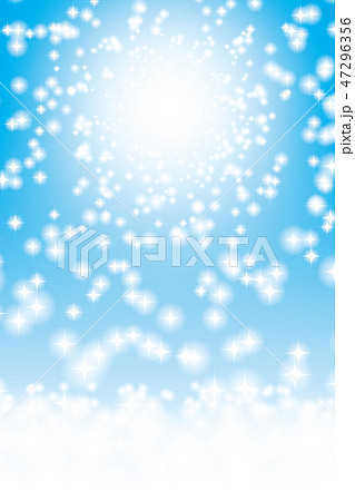 光 キラキラ ライトアップ 背景ぼかし 白い雲 フリー素材 メルヘン ファンタジー イルミネーションのイラスト素材 47296356 Pixta