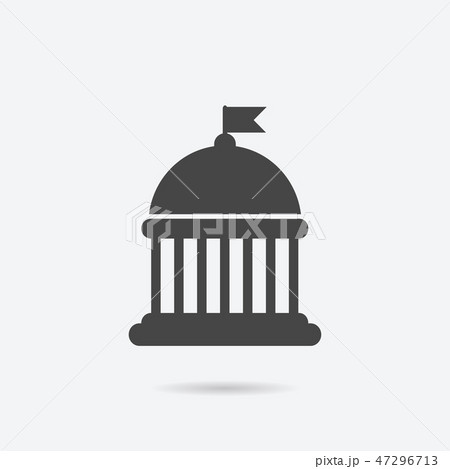 Capitol icon. Capitol vector illustration 47296713