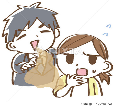 口臭くさい 男性 イラスト 口臭くさい 男性 イラスト 47298158