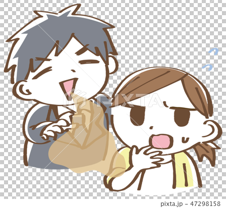 口臭くさい 男性 イラスト 口臭くさい 男性 イラスト 47298158