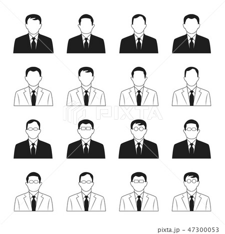 business man icons vector set 47300053
