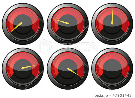 Red speedometers 47301445