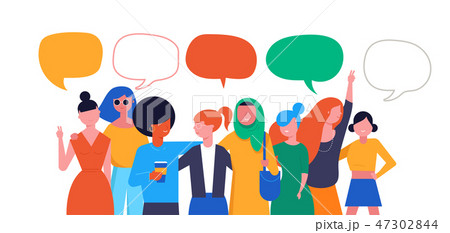 International Women s Day. Vector illustration, card, poster, flyer and banner. 47302844