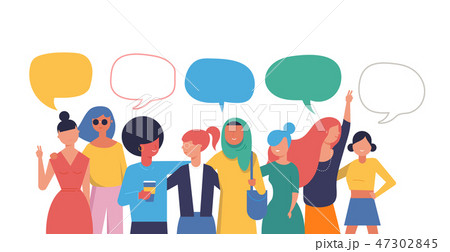 International Women s Day. Vector illustration, card, poster, flyer and banner. 47302845