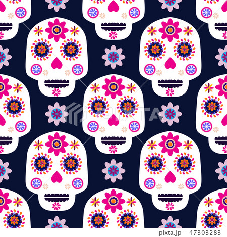 Skull pattern1 47303283