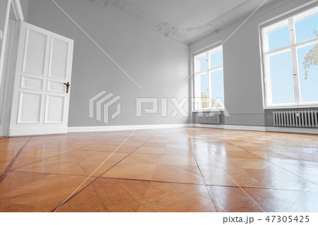 after renovation with wooden floor after renovation with wooden floor 47305425