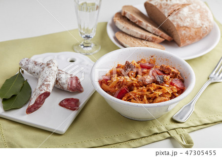 Bigos with Fuet sausage 47305455
